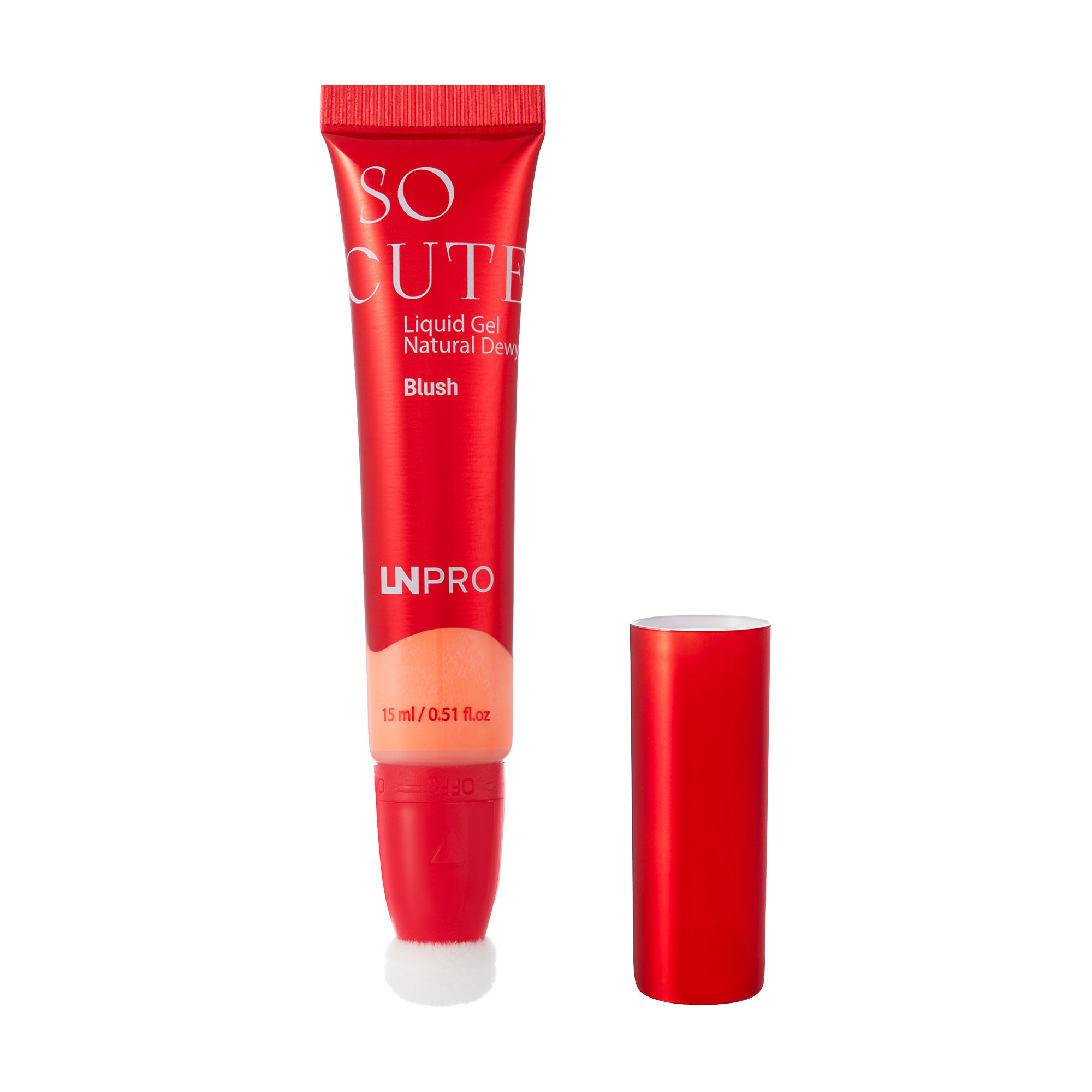 Рідкі гелеві рум'яна для обличчя LN Pro So Cute Natural Dewy Blush 104, 15 мл