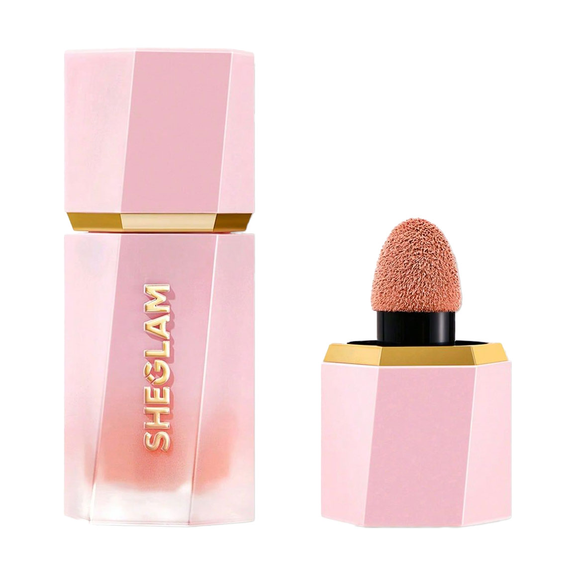 Рідкі матові рум'яна для обличчя Sheglam Color Bloom Matte Liquid Blush, Coral Glow, 5.2 мл